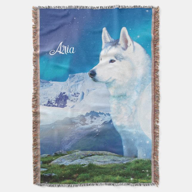 Cobertor Rouco personalizado com montanhas (Frente Vertical)