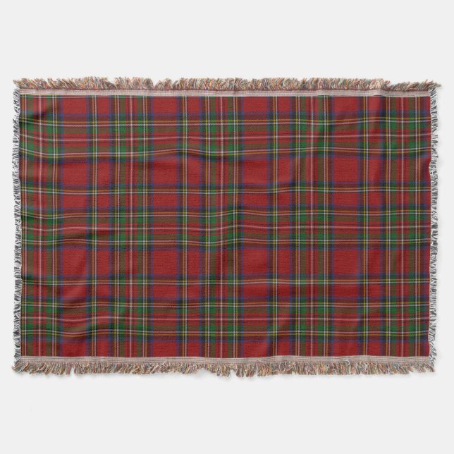 Cobertor Royal Stewart Tartan Xadrez tradicional Natal (Frente)