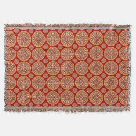 Cobertor Ruby Sunset Floral Throw Blanket