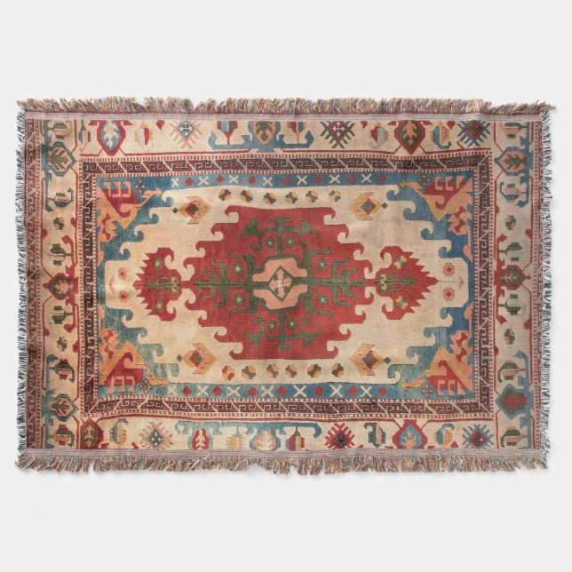 Cobertor Rug de tapete oriental (Frente)