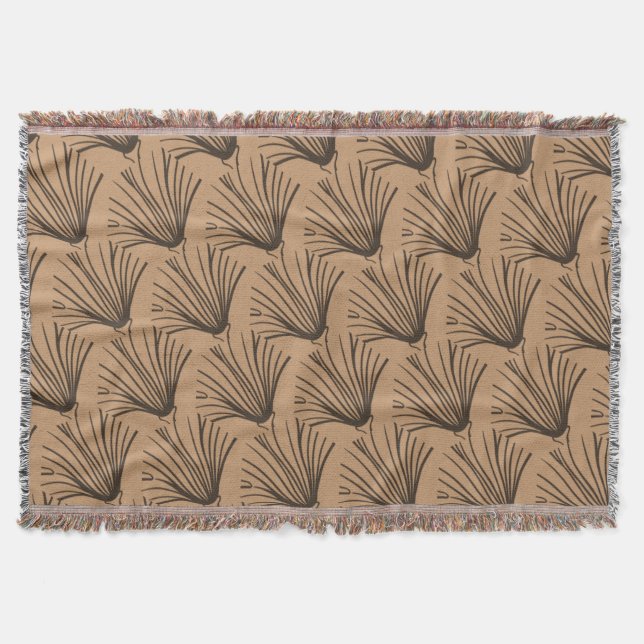 Cobertor Russo Negro e Castanho (Frente)