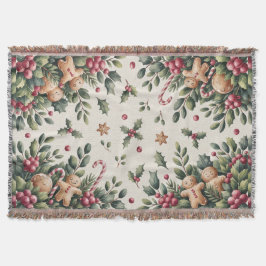 Cobertor Rustic Gingerbread Holiday