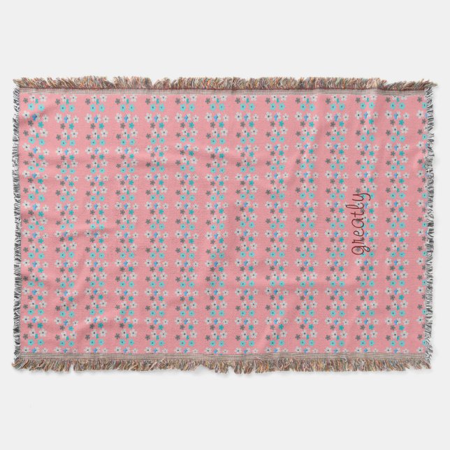 Cobertor Rustic Modern Floral (Frente)