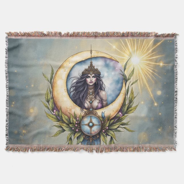 Cobertor Sacerdotisa da Lua – Guardiã do Equilíbrio Celesti (Frente)
