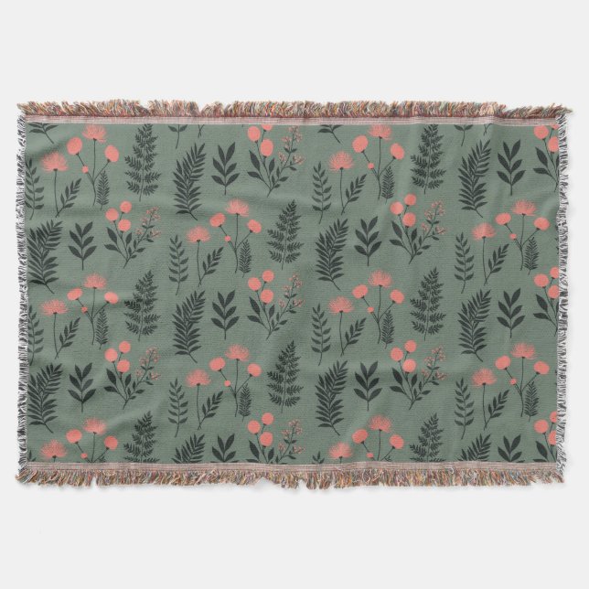 Cobertor Sage Fern Throw Blanket (Frente)