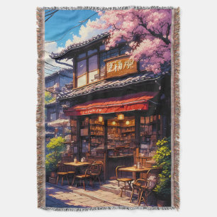 Cobertor Sakura Kissa - Café da Flor de Cerejeira