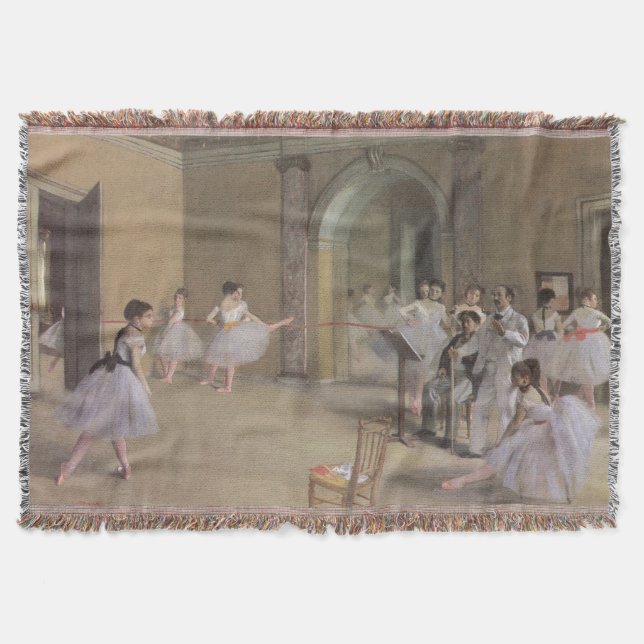 Cobertor Sala de Dança na Ópera por Edgar Degas (Frente)