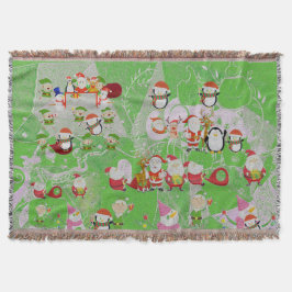 Cobertor Santa Magical Green New Year