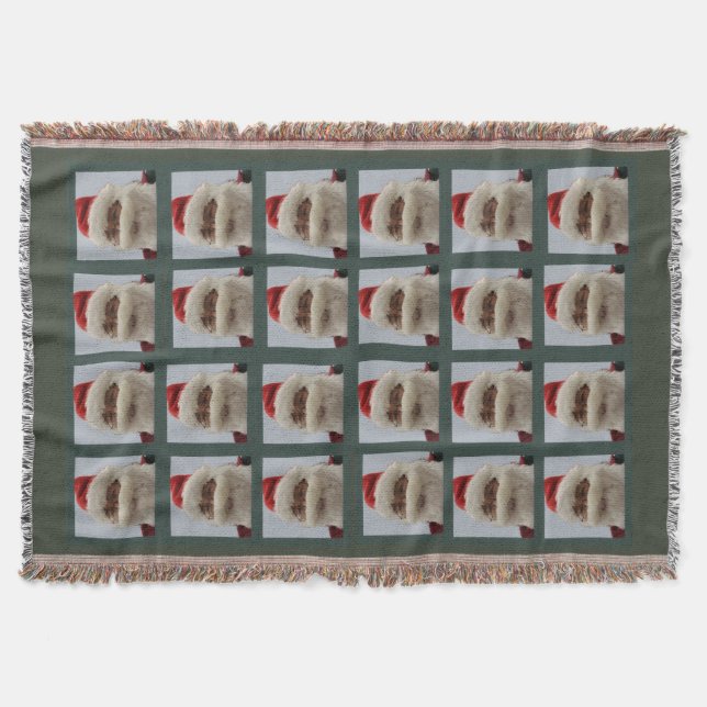 Cobertor Santa Sherpa Throw Blanket (Frente)