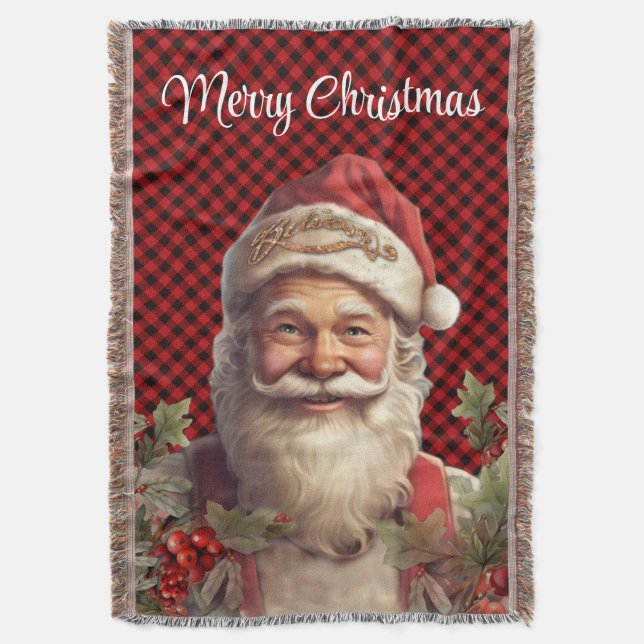 Cobertor Santo Santa Claus Nicholas Natal (Frente Vertical)