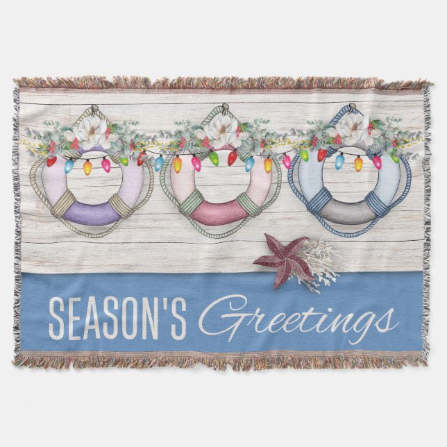 Cobertor Saudações da Época (Conservadores de Vida) Natal  (Frente)