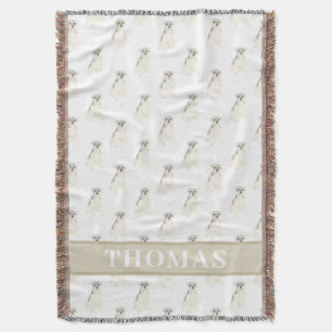 Cobertor Schnauzer (Cinza e Branco)