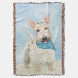 Cobertor Scottish Terrier Wheaten Dog Painting