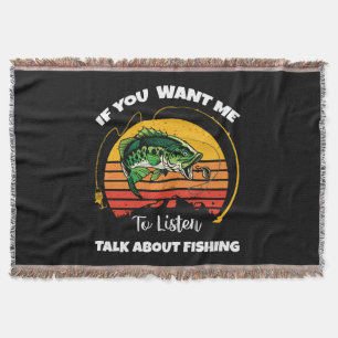 Cobertor Se Você Quer Que Eu Escute Fale Sobre Pesca