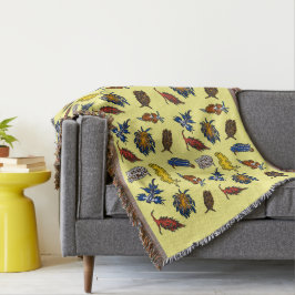 Cobertor Seaslug Nudibranch Throw Blanket