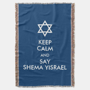 Cobertor Seja Calmo E Diga Shema Yisrael