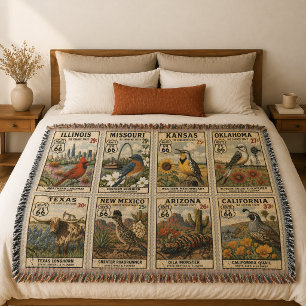 Cobertor Selo Botânico Centenário Mother Road
