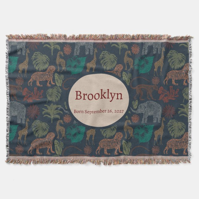 Cobertor Selva Personalizada Safari (Frente)