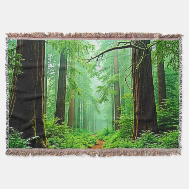 Cobertor Sequoia Floresta Mistura Design (Frente)