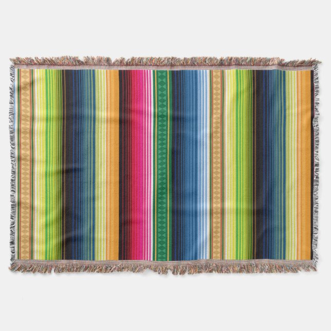 Cobertor Serape geral mexicano tradicional (Frente)