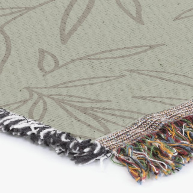 Cobertor Serene Sage Green | Tone-on-Tone da Floresta Profu (Canto)