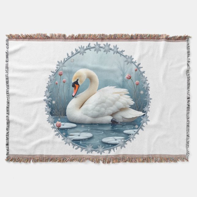 Cobertor Serenidade do Cisne  (Frente)