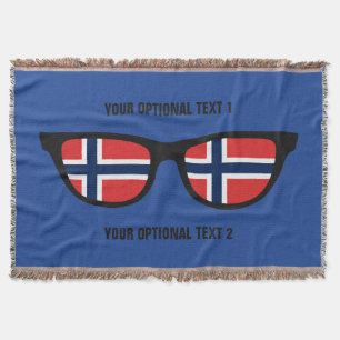 Cobertor Shades Noruegueses lança-cobertor personalizado