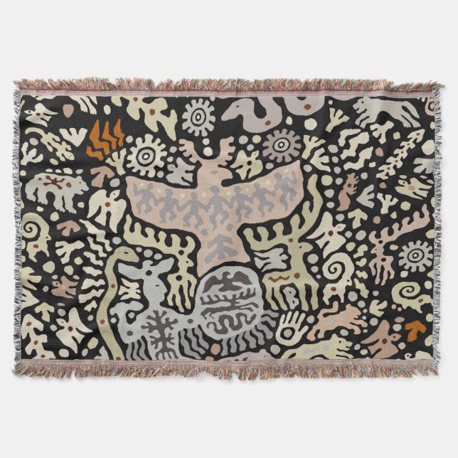 Cobertor Shaman Peyote Ritual (Frente)