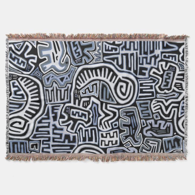 Cobertor Shaman Peyote Ritual Mola (Frente)