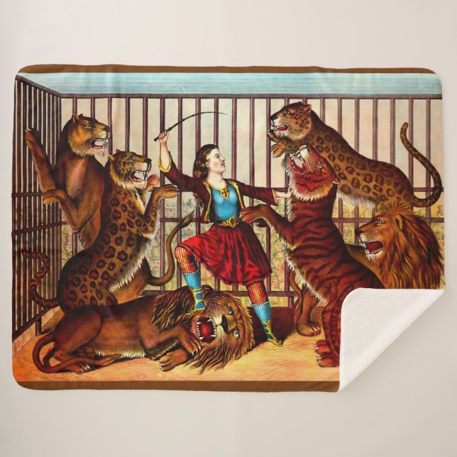 Cobertor Sherpa 1874 A Rainha do Leão (Frente (Horizontal))