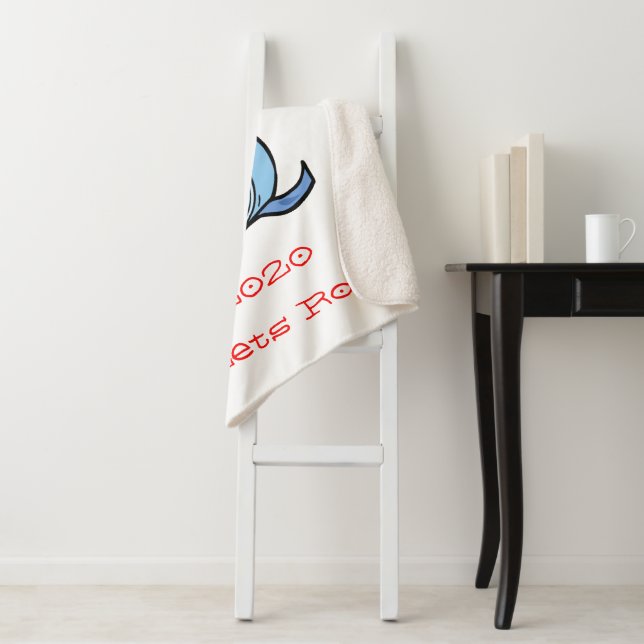 Cobertor Sherpa 2020 Lets Roll Toilet Paper Snowman (In Situ)