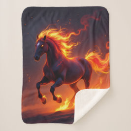 Cobertor Sherpa „2026 – Das Jahr des Feuerpferds“