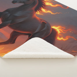 Cobertor Sherpa „2026 – Das Jahr des Feuerpferds“