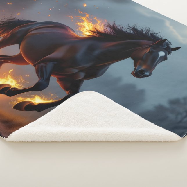 Cobertor Sherpa „2026 – Das Jahr des Feuerpferds“ (3/4)