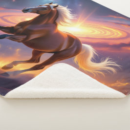 Cobertor Sherpa „2026 – Das Jahr des Feuerpferds“