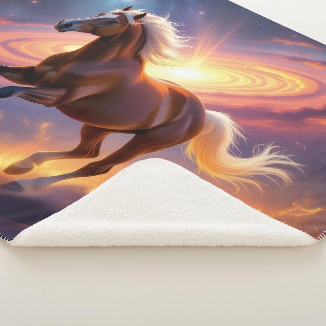 Cobertor Sherpa „2026 – Das Jahr des Feuerpferds“ (3/4)