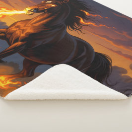 Cobertor Sherpa „2026 – Das Jahr des Feuerpferds“