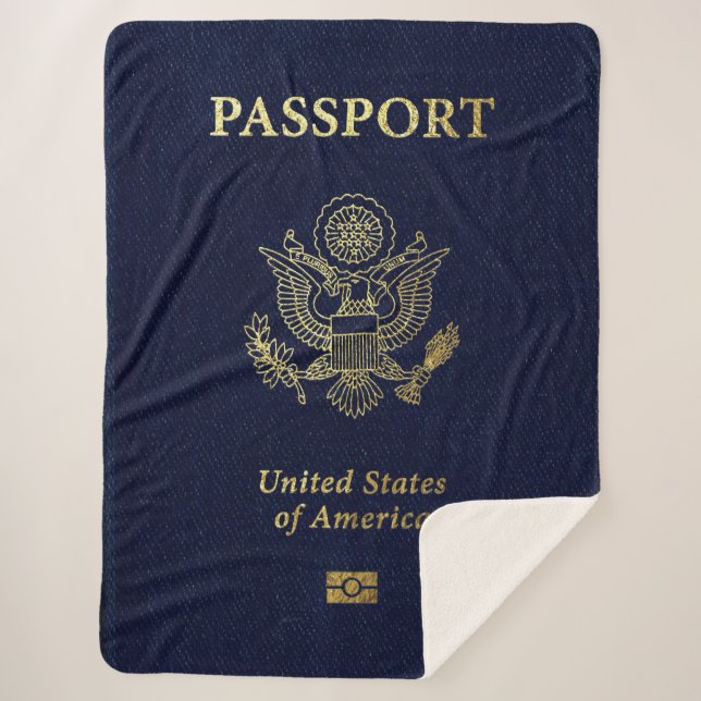 Cobertor Sherpa [300] Cobrir americano de passaporte (Frente)