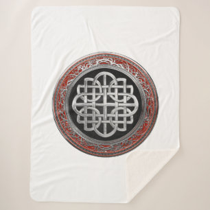 Cobertor Sherpa [300] Nó de Prata Celta Sagrado Cruz