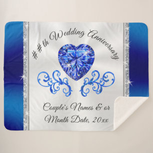 Cobertor Sherpa 45º, 65º Presentes de Aniversário Personalizado de