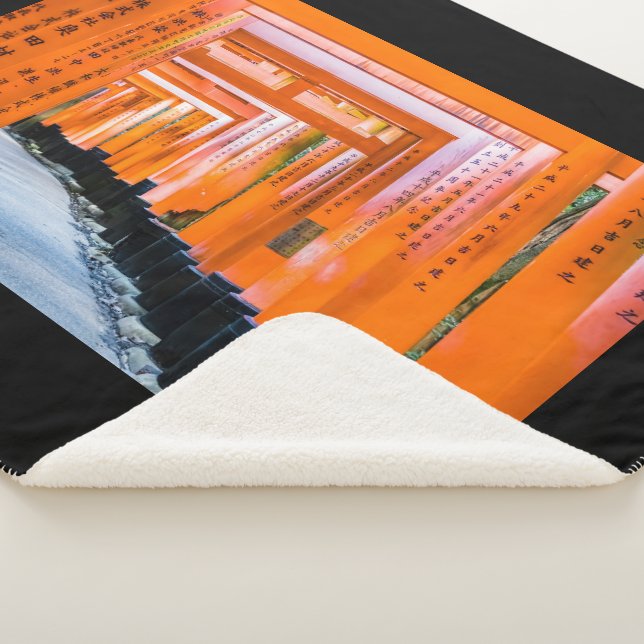 Cobertor Sherpa 50 tons de laranja - Senbon Torii, Quioto (3/4)