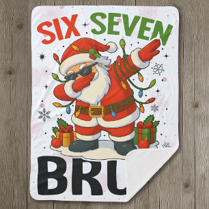 Cobertor Sherpa 67 Meme Seis Sete Bruh Natal Divertido 6 7
