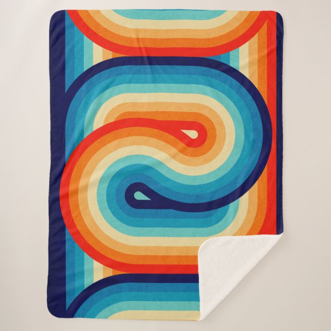 Cobertor Sherpa 70s Double Wave (Frente)