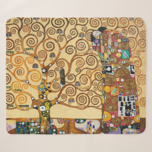 Cobertor Sherpa A Árvore da Vida Gustav Klimt