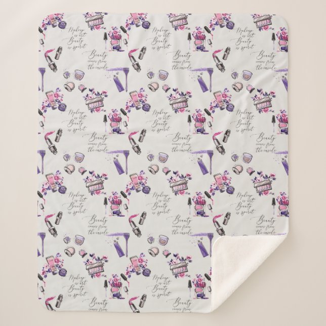 Cobertor Sherpa A beleza vem do teste padrão interno (Frente)