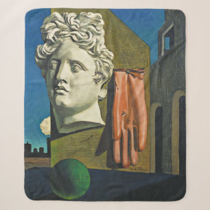 Cobertor Sherpa A Canção do Amor   Giorgio de Chirico  