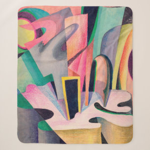 Cobertor Sherpa A composição do abstrato é desenhada com aquarelas
