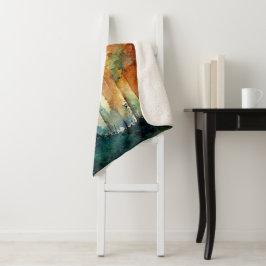 Cobertor Sherpa A Floresta (natureza)