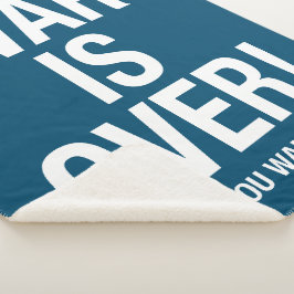 Cobertor Sherpa A guerra acabou