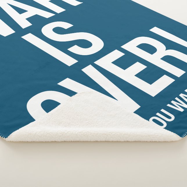 Cobertor Sherpa A guerra acabou (3/4)